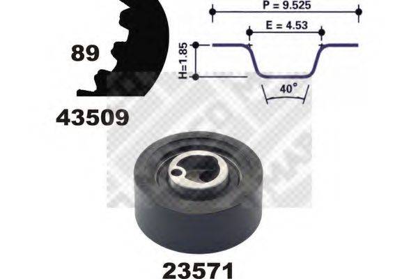 MAPCO 23509 Комплект ременя ГРМ