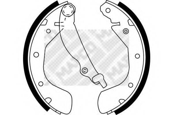 MAPCO 8565 Комплект гальмівних колодок