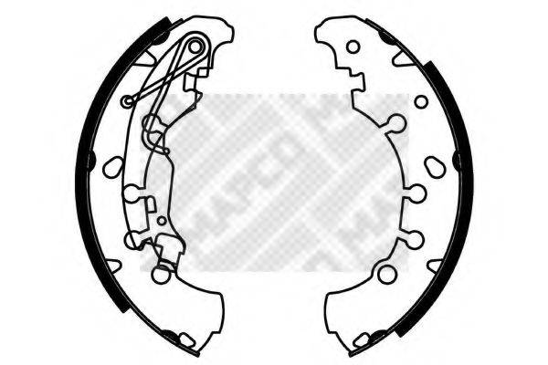 MAPCO 8735 Комплект гальмівних колодок