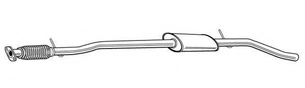 FONOS 610578 Середній глушник вихлопних газів