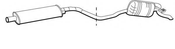 FONOS 610880 Глушник вихлопних газів кінцевий