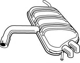 FONOS 25063 Глушник вихлопних газів кінцевий