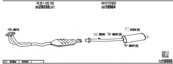 FONOS BW31629 Система випуску ОГ