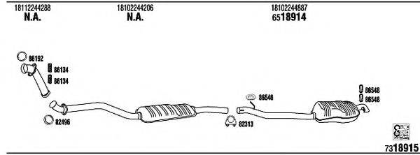 FONOS BW32508B Система випуску ОГ