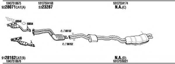 FONOS BWH14926B Система випуску ОГ