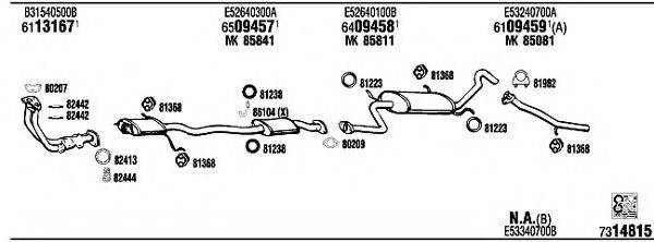 FONOS MA40017B Система випуску ОГ