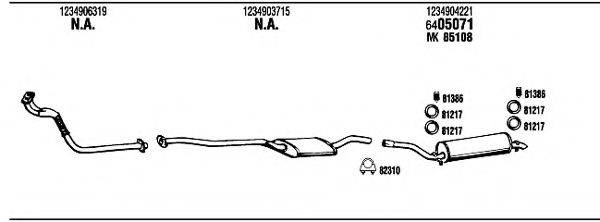 FONOS MB40104 Система випуску ОГ