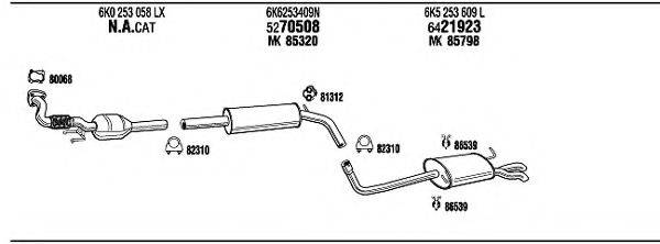 FONOS VW20562 Система випуску ОГ