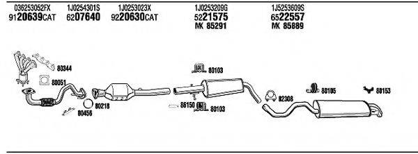 FONOS VWT14676C Система випуску ОГ
