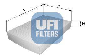 UFI 5314900 Фільтр, повітря у внутрішньому просторі