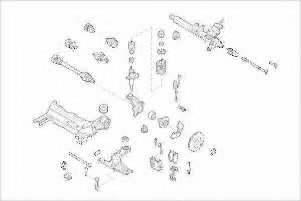 BOGE AUDIA3FB004 Рульове управління; Підвіска колеса