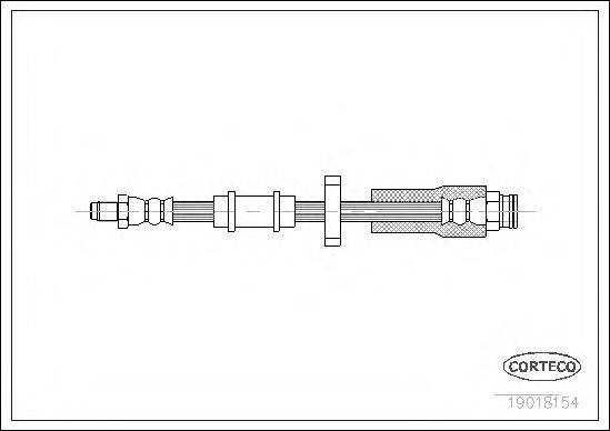 CORTECO 19018154 Гальмівний шланг