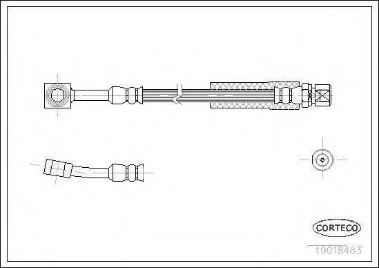 CORTECO 19018483 Гальмівний шланг