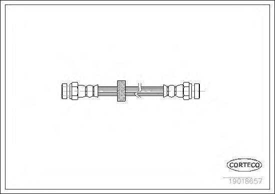 CORTECO 19018657 Гальмівний шланг