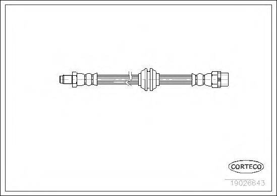 CORTECO 19026643 Гальмівний шланг