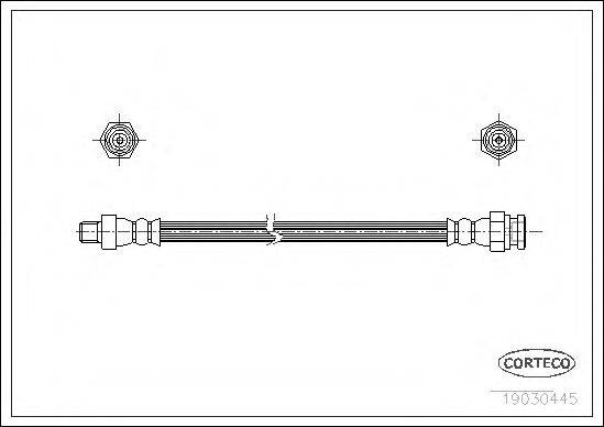 CORTECO 19030445 Гальмівний шланг