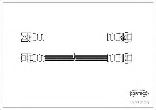 CORTECO 19032170 Гальмівний шланг