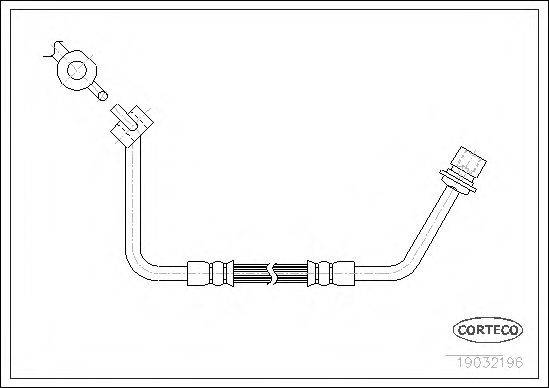 CORTECO 19032196 Гальмівний шланг