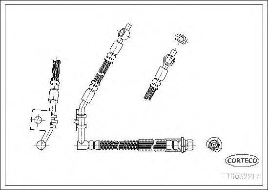 CORTECO 19032217 Гальмівний шланг