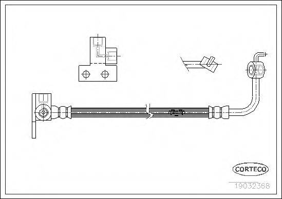 CORTECO 19032368 Гальмівний шланг