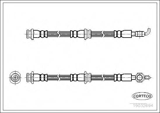 CORTECO 19032694 Гальмівний шланг
