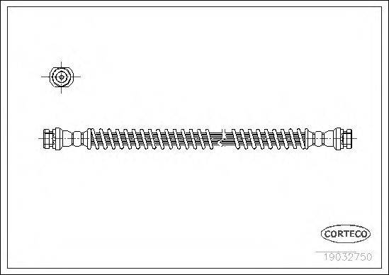 CORTECO 19032750 Гальмівний шланг