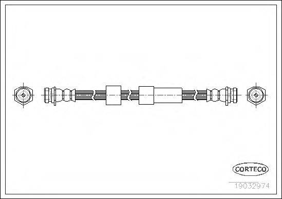 CORTECO 19032974 Гальмівний шланг