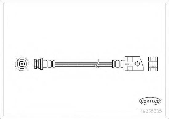 CORTECO 19035305 Гальмівний шланг