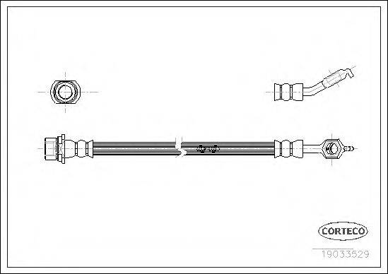 CORTECO 19033529 Гальмівний шланг