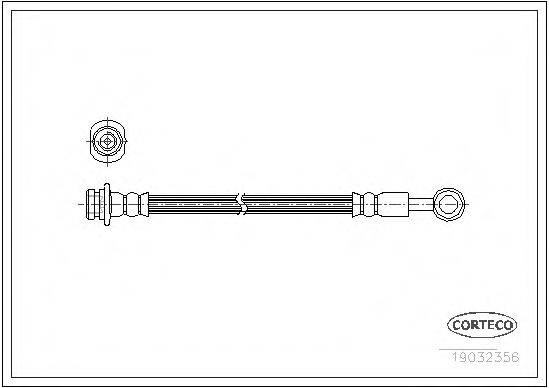 CORTECO 19032356 Гальмівний шланг