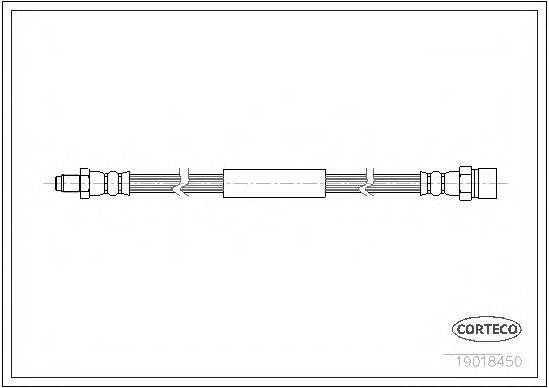 CORTECO 19018450 Гальмівний шланг