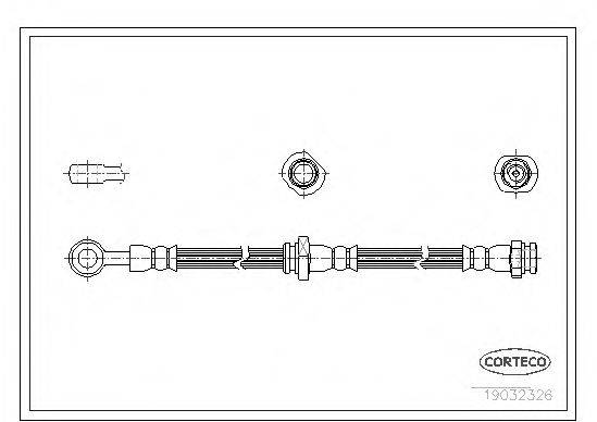 CORTECO 19032326 Гальмівний шланг