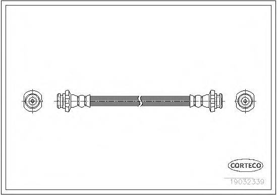 CORTECO 19032339 Гальмівний шланг