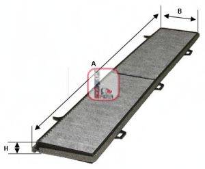 SOFIMA S4154CA Фільтр, повітря у внутрішньому просторі