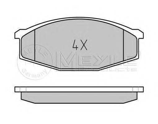 MEYLE 0252086316 Комплект гальмівних колодок, дискове гальмо