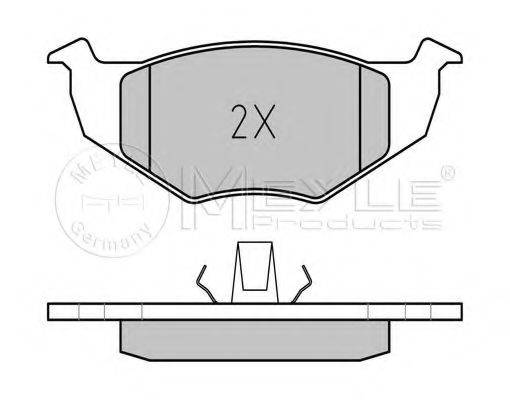 MEYLE 0252186617 Комплект гальмівних колодок, дискове гальмо