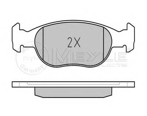 MEYLE 0252318118 Комплект гальмівних колодок, дискове гальмо