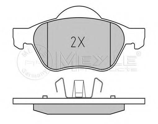 MEYLE 0252321518 Комплект гальмівних колодок, дискове гальмо