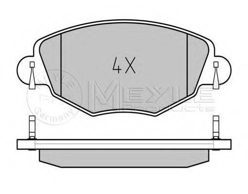 MEYLE 0252327918 Комплект гальмівних колодок, дискове гальмо