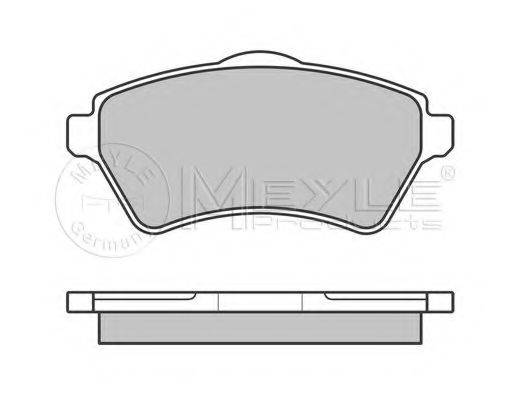 MEYLE 0252361517 Комплект гальмівних колодок, дискове гальмо