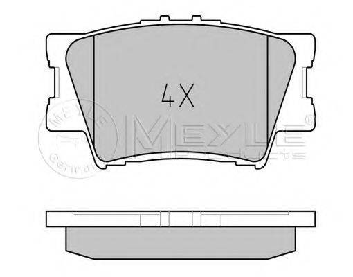 MEYLE 0252433815 Комплект гальмівних колодок, дискове гальмо