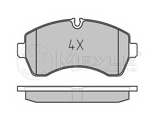 MEYLE 0252920020 Комплект гальмівних колодок, дискове гальмо