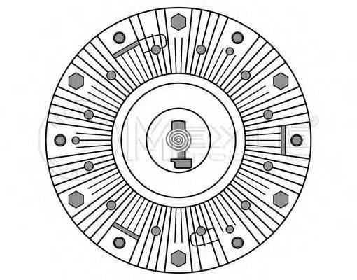 MEYLE 0342340003 Зчеплення, вентилятор радіатора