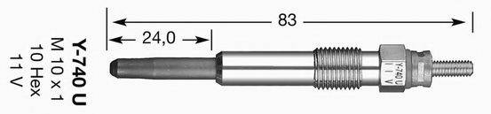 NGK 4818 Свічка розжарювання