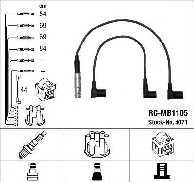 NGK 4071 Комплект дротів запалювання