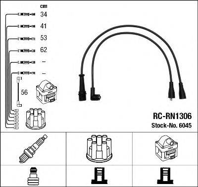 NGK 6045 Комплект дротів запалювання