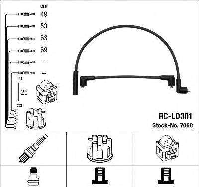 NGK 7068 Комплект дротів запалювання