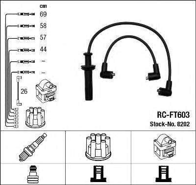 NGK 8202 Комплект дротів запалювання