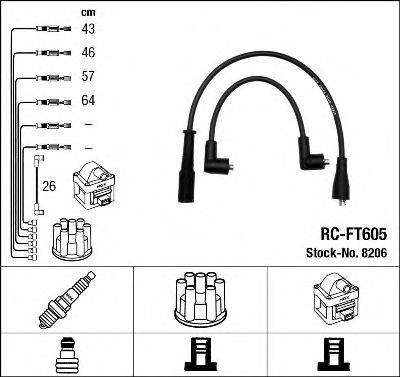 NGK 8206 Комплект дротів запалювання