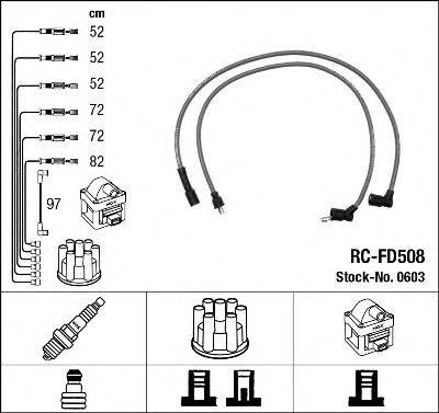 NGK 0603 Комплект дротів запалювання